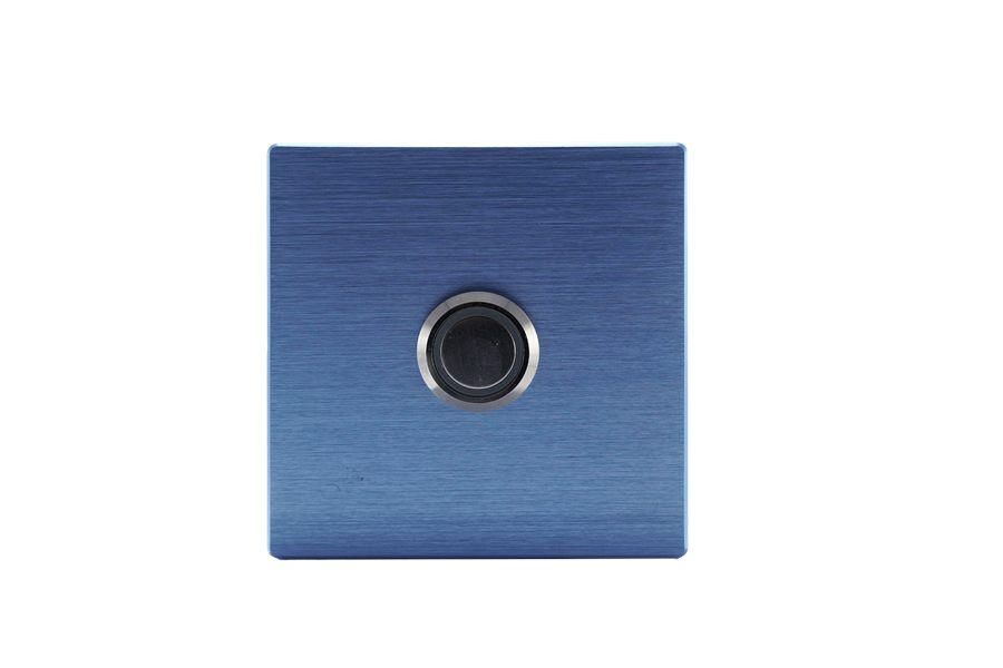 brushed aluminum 86-base doorbell panel for hotel rooms